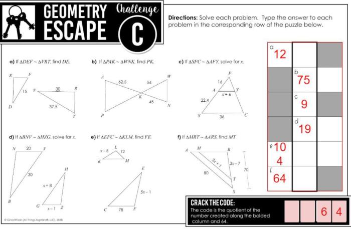 Ela test prep escape room answer key