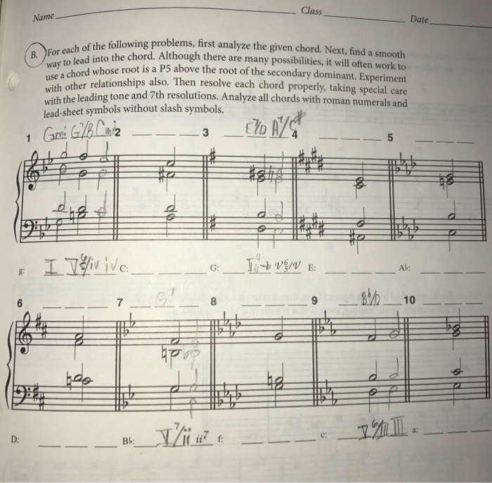 Workbook for tonal harmony 8th edition answers